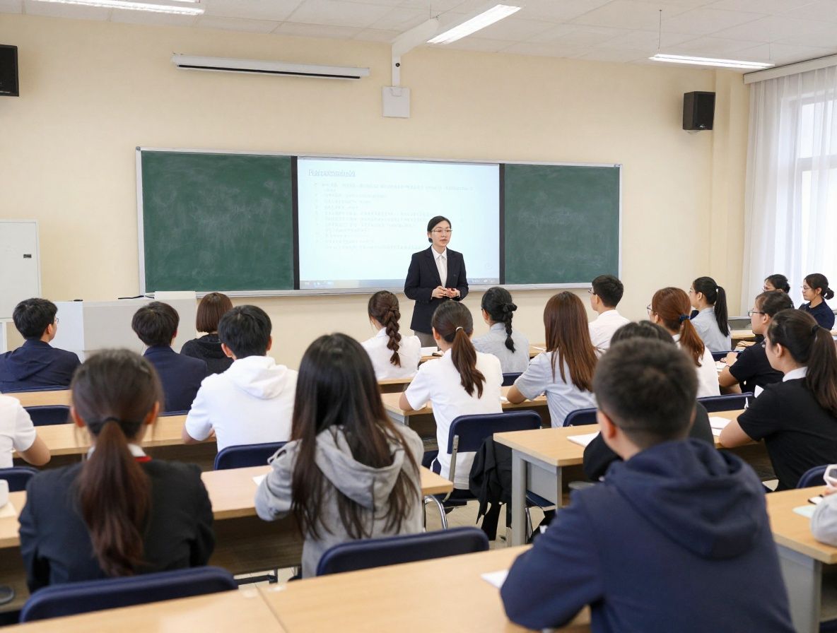 Архивное фото первого класса школы Redacta 2010 года — небольшая группа студентов и преподавателей в учебном зале, деловая атмосфера