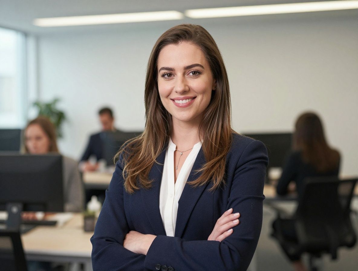 Портрет выпускницы Redacta Сары Уильямс — молодая женщина в деловой обстановке