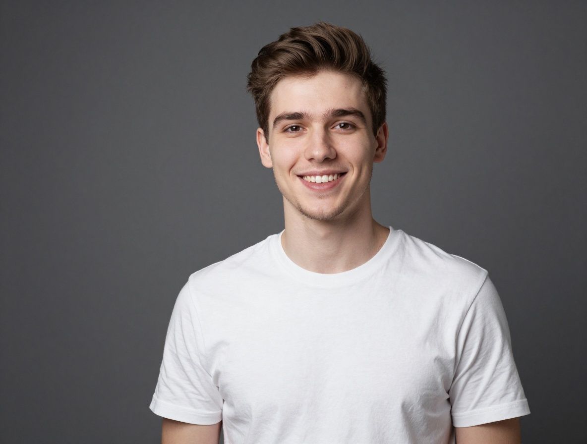 Портрет выпускника Redacta Джеймса Морроу — молодой мужчина, улыбается в камеру