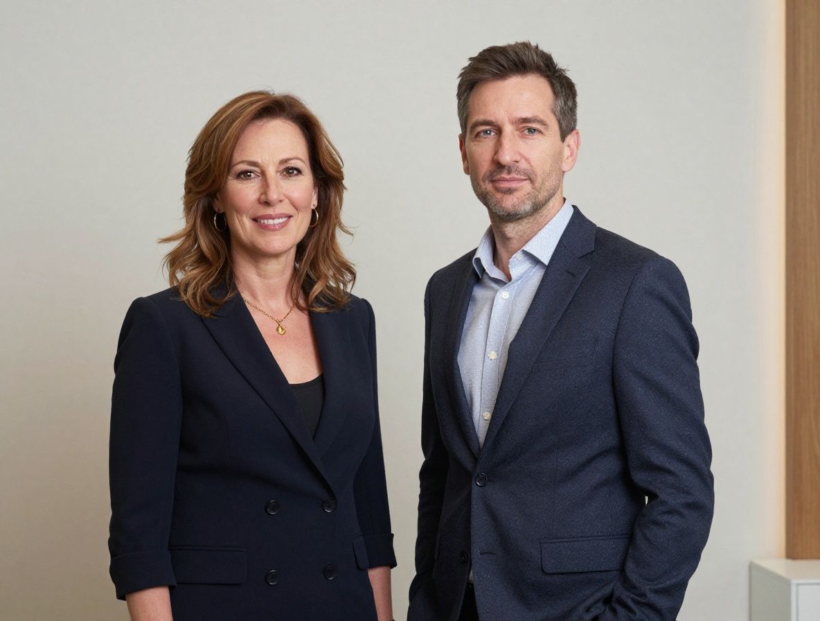 Дебора Эйнсли — со-основатель Redacta и директор программ, женщина 48 лет в деловом стиле, профессиональный портрет в светлом кабинете